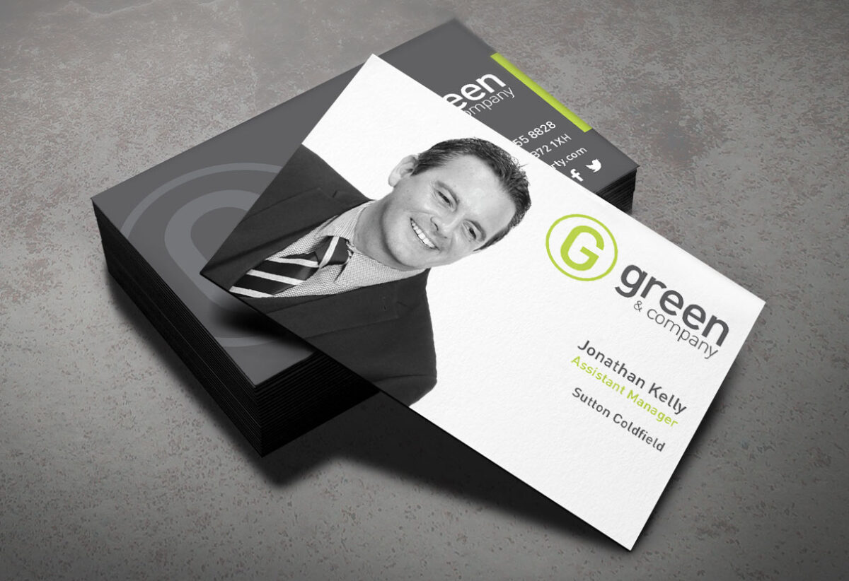 Green & Co Business Card design
