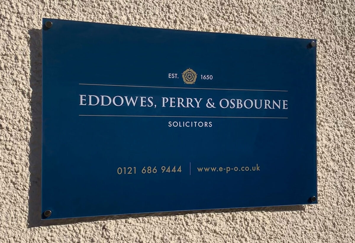 Eddowes, Perry & Osbourne Wall Sign