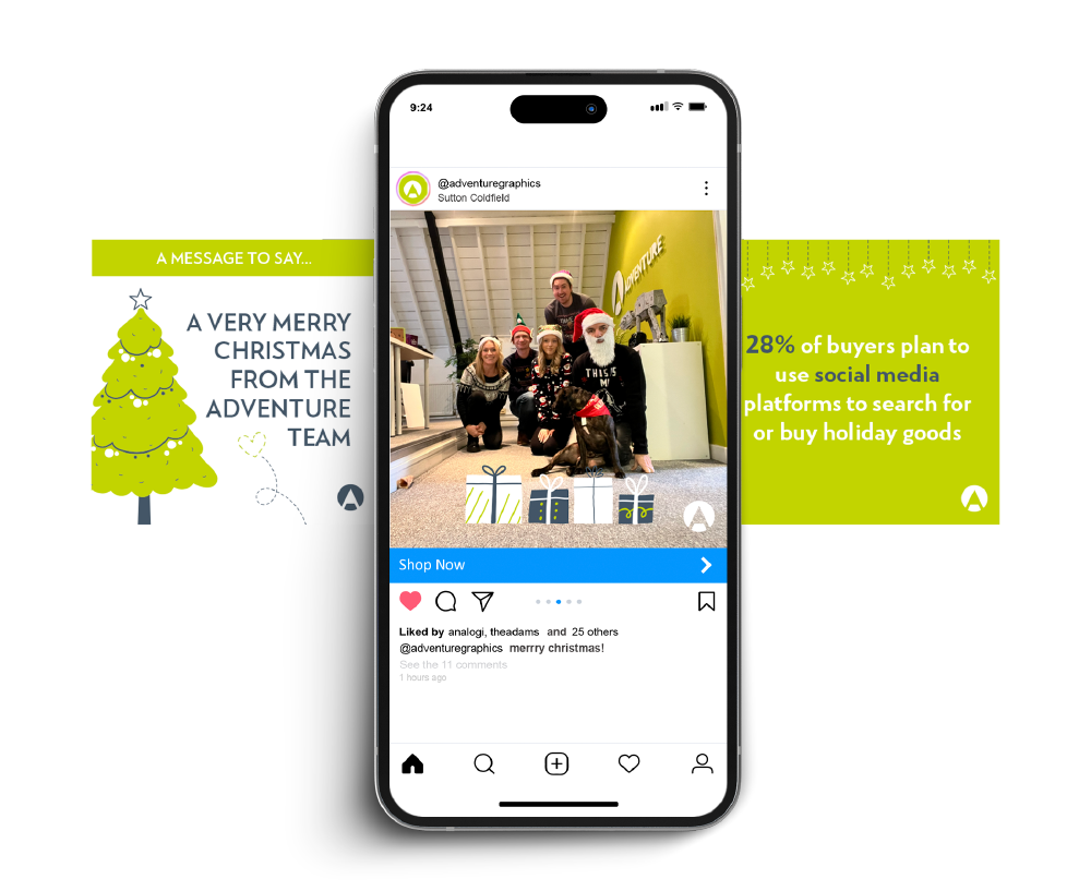 Adventure Social Media Templates Christmas Marketing Ideas