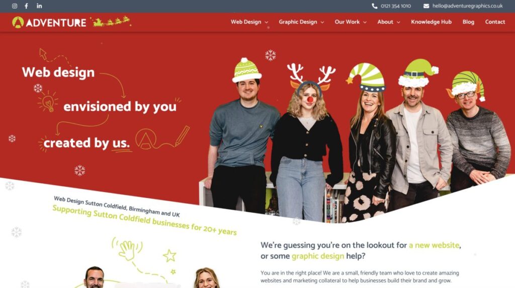 Christmas Web Page Design