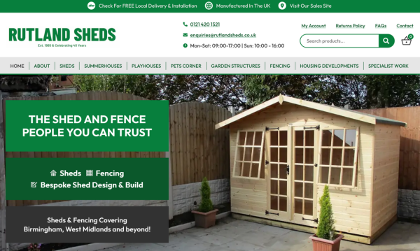 Adventure Graphics rebuilt Rutland Sheds with a complex WooCommerce product configurator — and online sales tripled within months. Here's how we did it