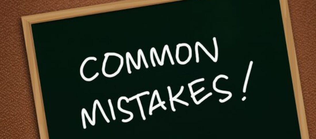 blackboard with common mistakes drawn on it to accompany most common black friday mistakes blog